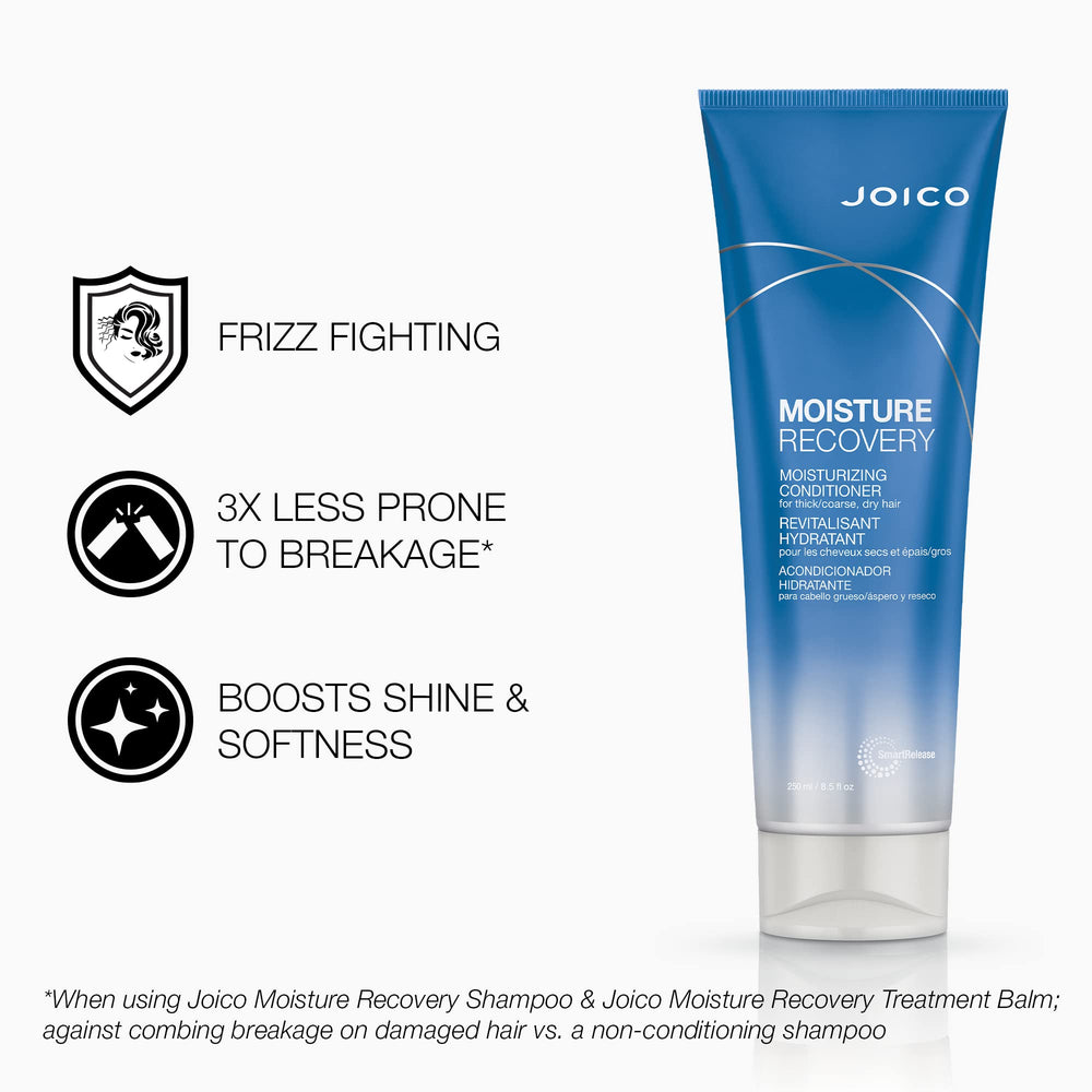 Joico Moisture Recovery Conditioner softens dry hair for manageability