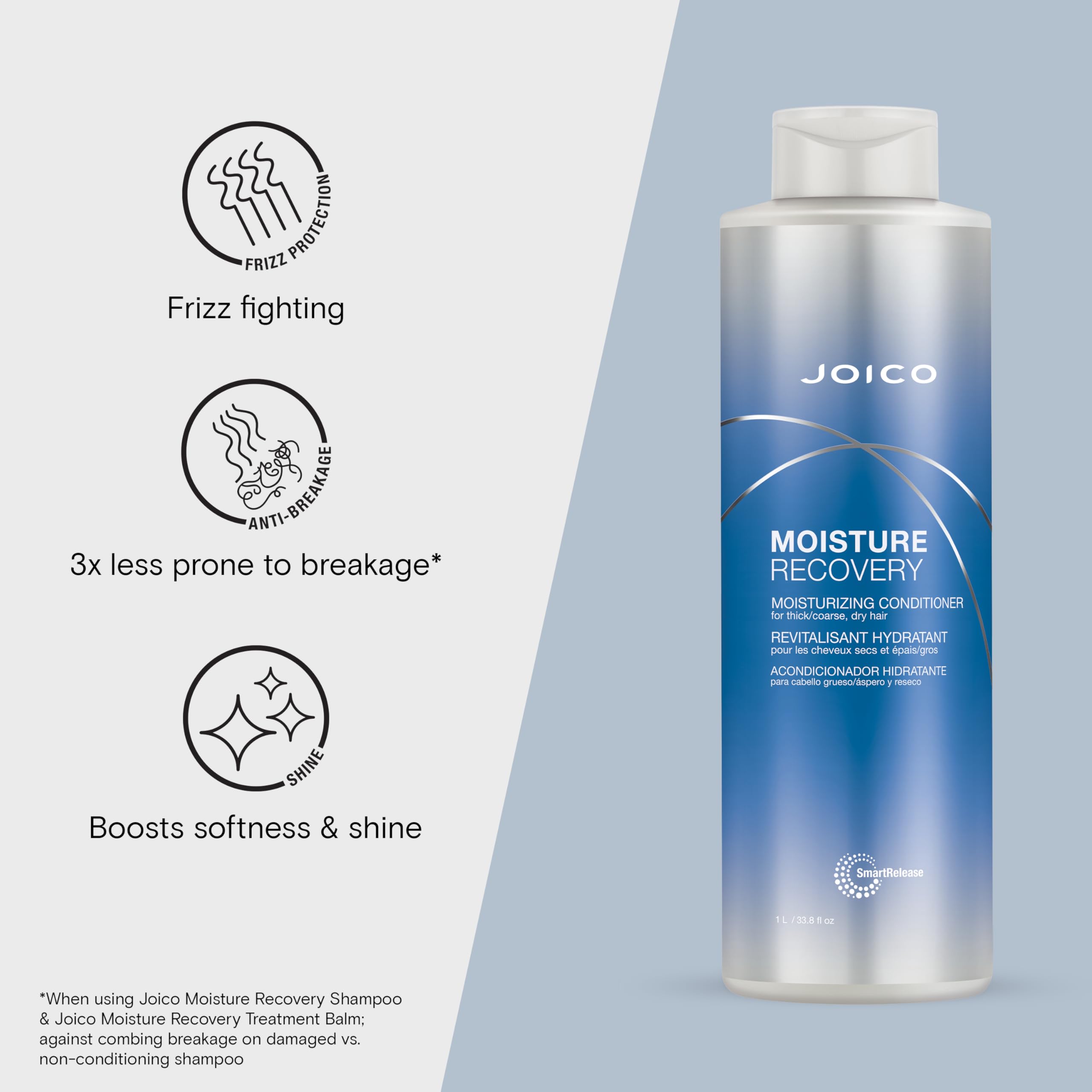 Jar of Joico Moisture Recovery ingredients with sea kelp and oils
