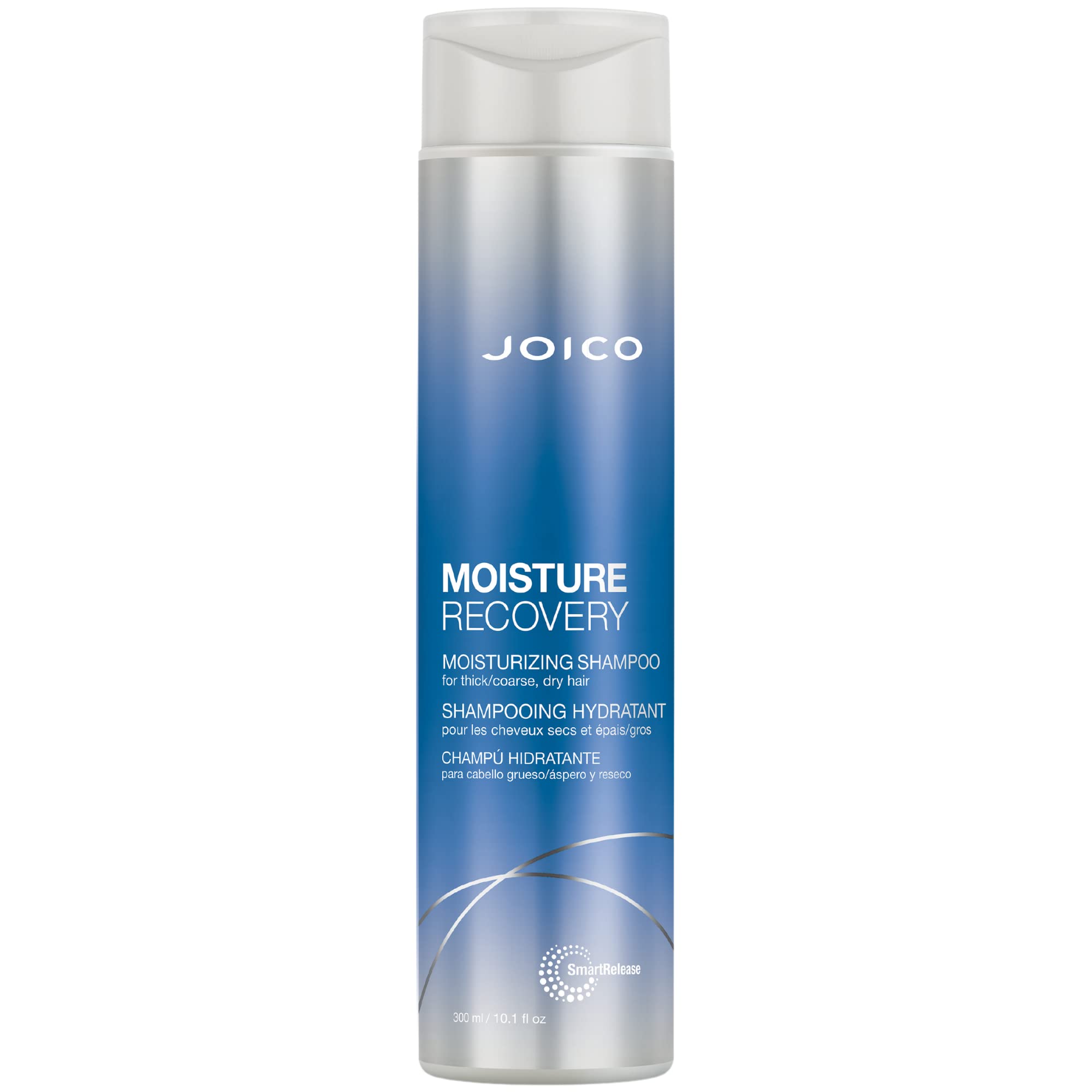 Joico Moisture Recovery Shampoo bottle delivers gentle cleansing with lasting moisture.