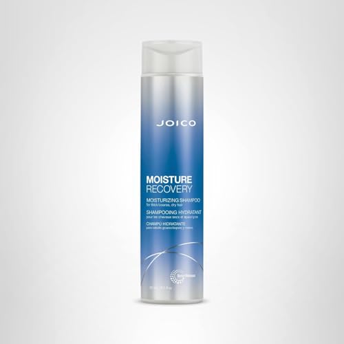 Joico Moisture Recovery Shampoo finished gloss hints at healthy shine.