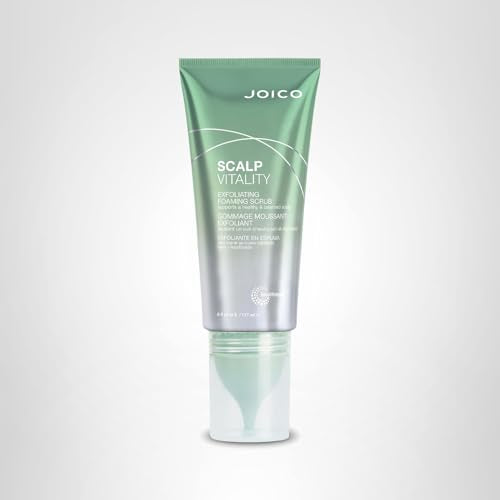Joico Scalp Vitality product build-up removal action on the scalp.