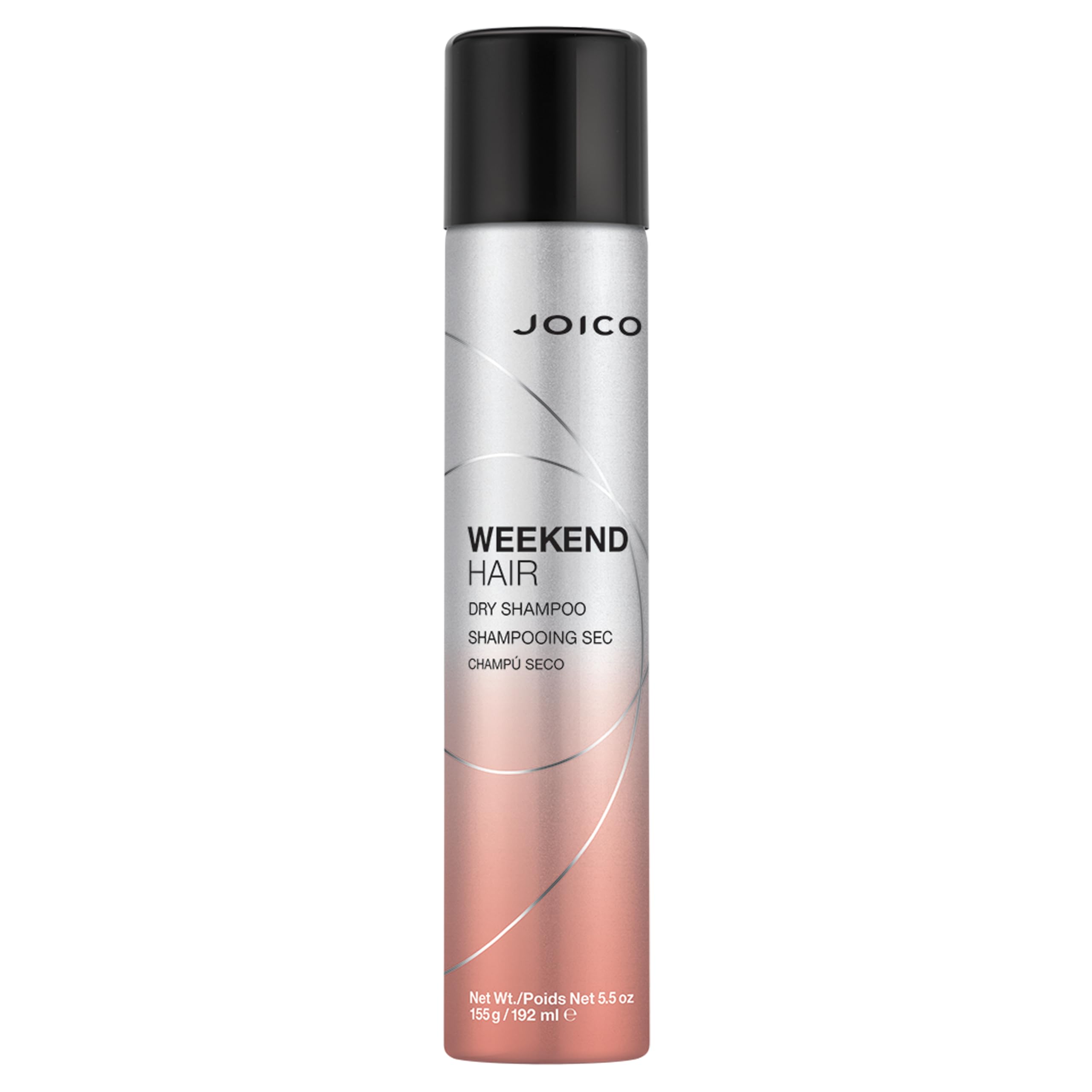 Joico Weekend Hair Dry Shampoo absorbs oil at roots for quick refresh.