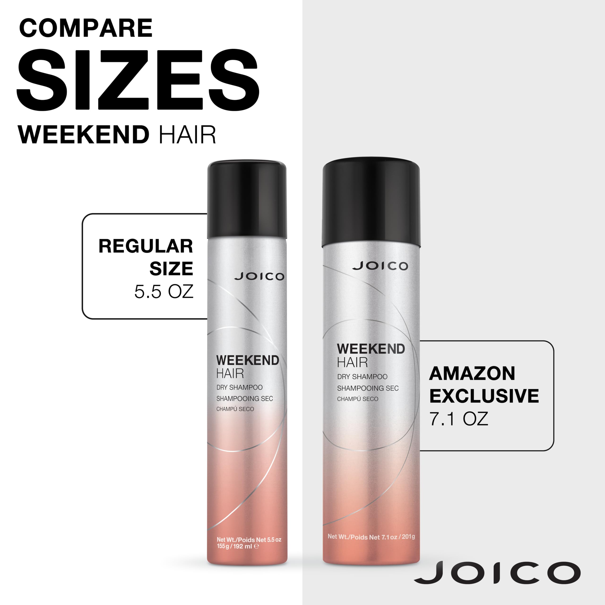 Joico Weekend Hair Dry Shampoo adds light texture to strands