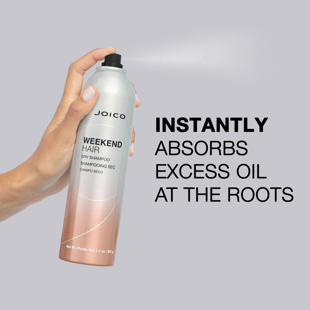 Joico Weekend Hair Dry Shampoo leaves hair velvety soft and refined