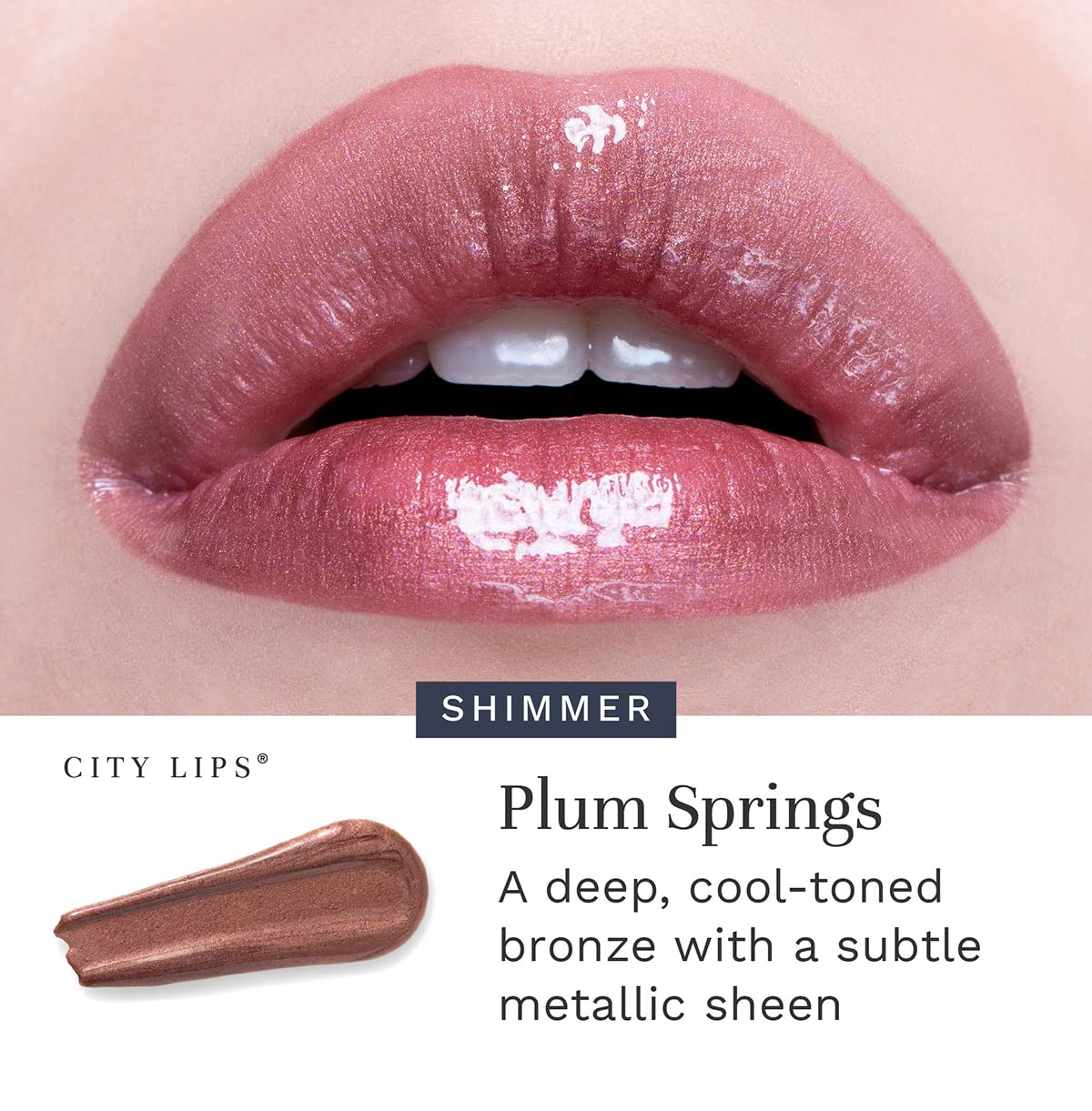 City Lips jojoba oil and ylang ylang soothe lips during wear