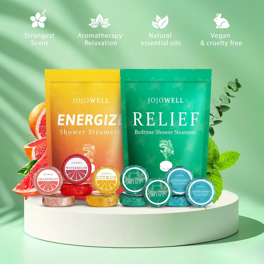 JoJowell bomba de ducha aroma eucalipto, revitalizante para la ducha diaria