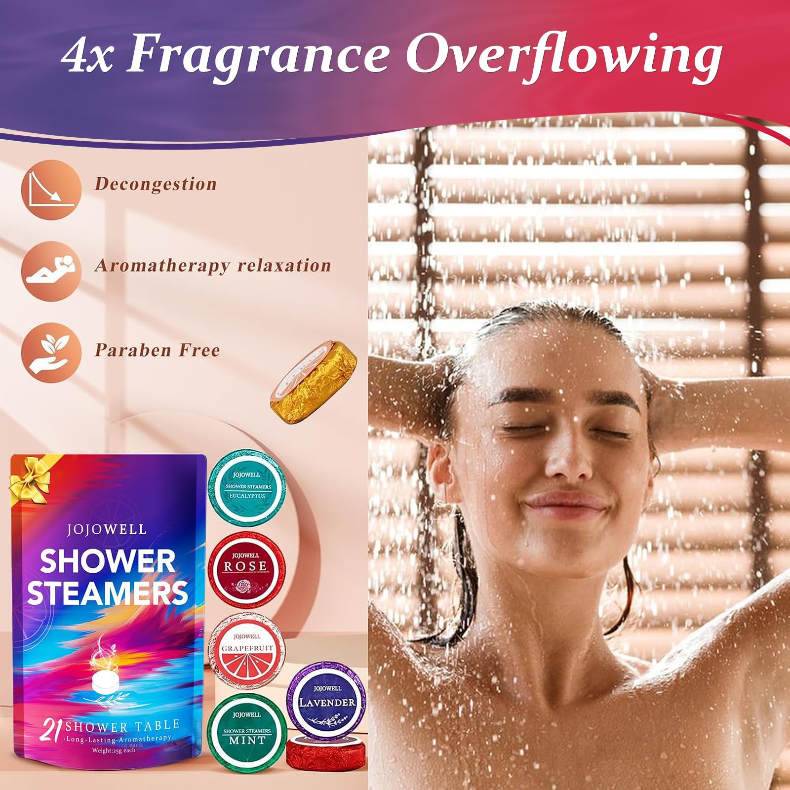 JoJowell fragancias frutales melón pomelo cítricos para ducha vigorizante