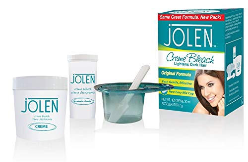 JOLEN creme bleach results preview for small areas