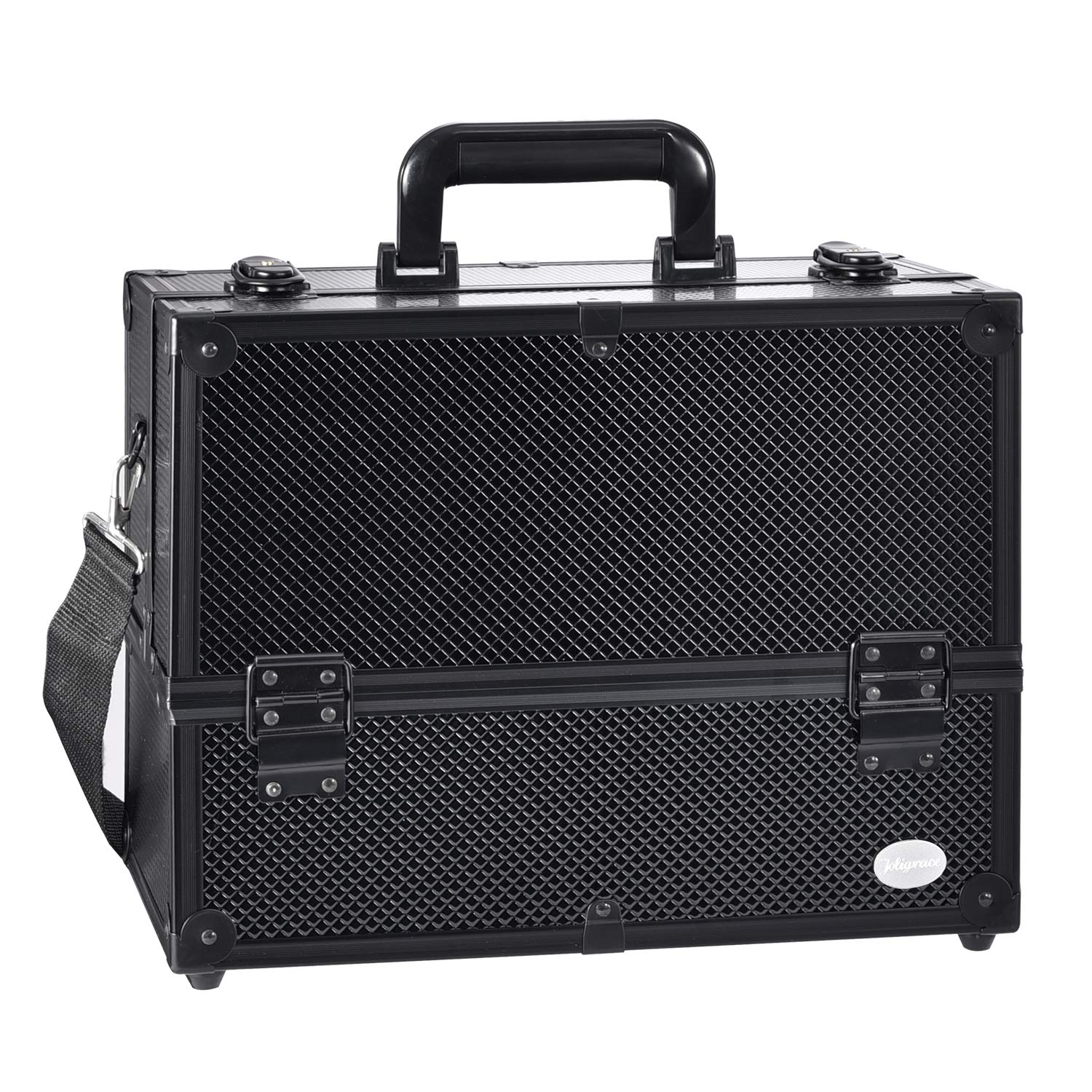 Joligrace travel-ready case protects cosmetics on the move.