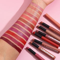 Jolilab nude-to-red swatches reveal bold options for day or night.