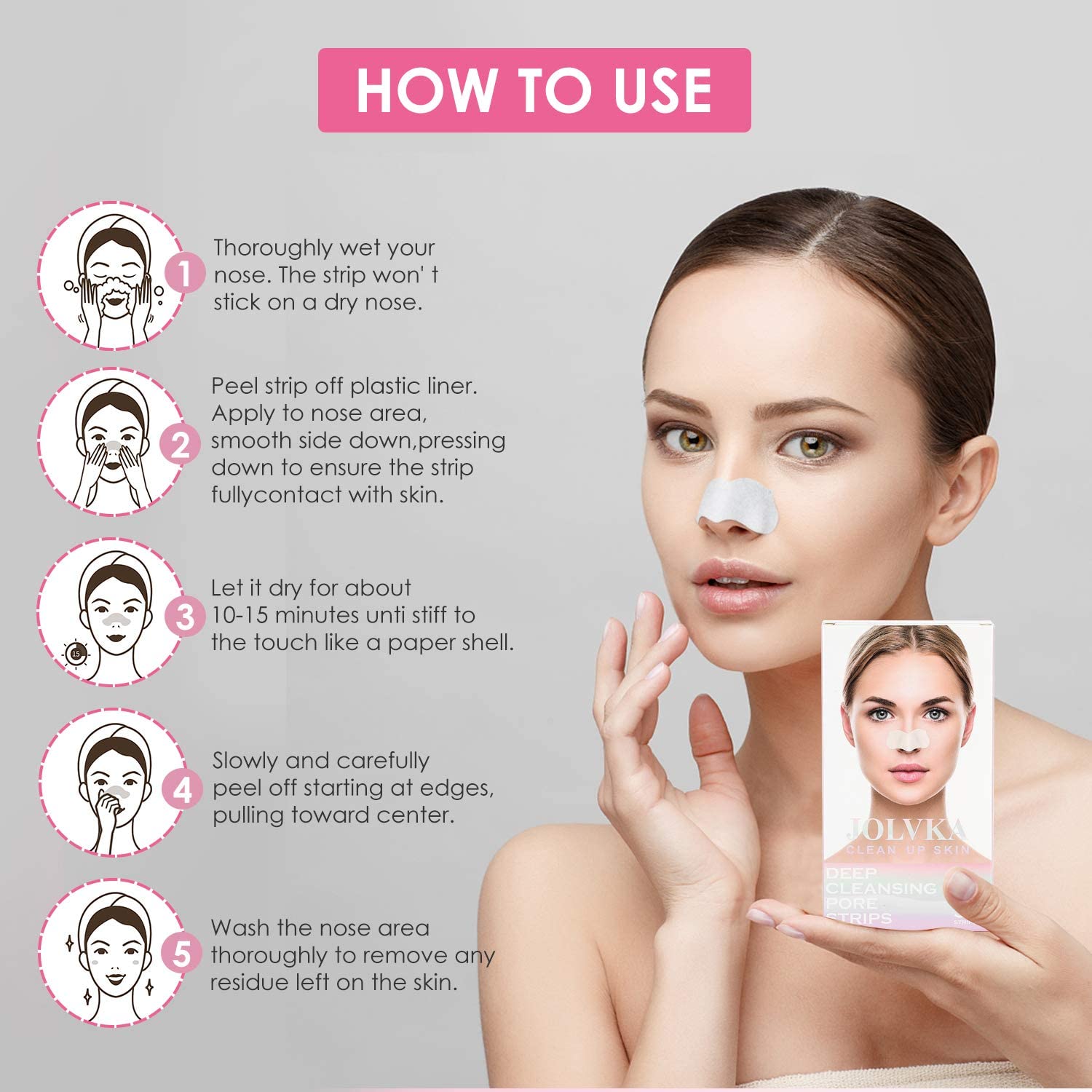 JOLVKA removal reveals tightened pores and reduced shine.