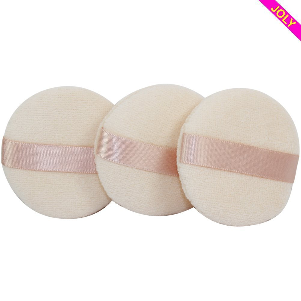 JOLY powder puff ergonomic grip facilitates controlled powder pickup