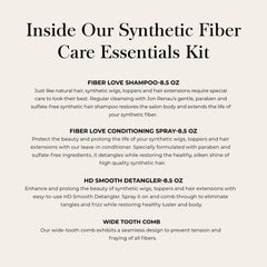 Jon Renau leave-in spray bottle for softening and smoothing synthetic fibers between washes
