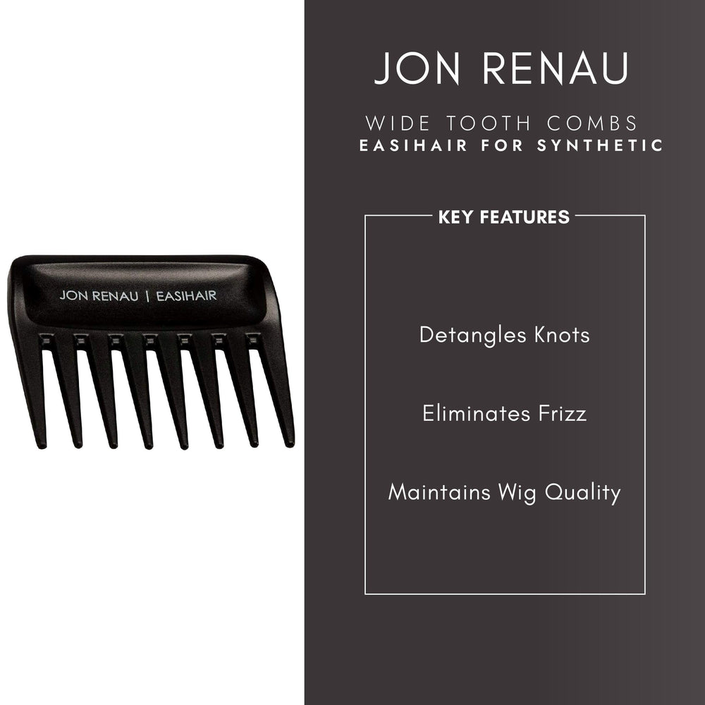 Jon Renau wide tooth comb detangling action aids wig care and styling