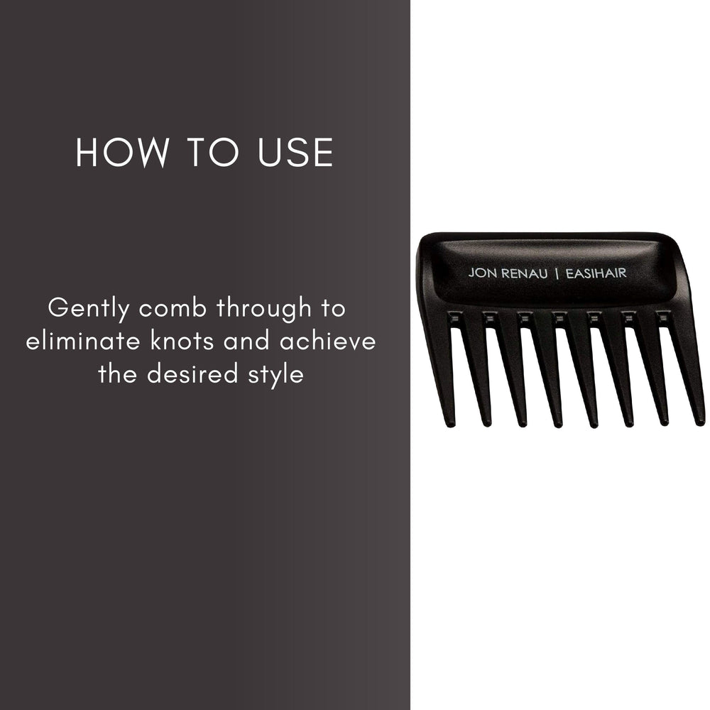 Jon Renau wide tooth combs in two-piece packaging for easy storage