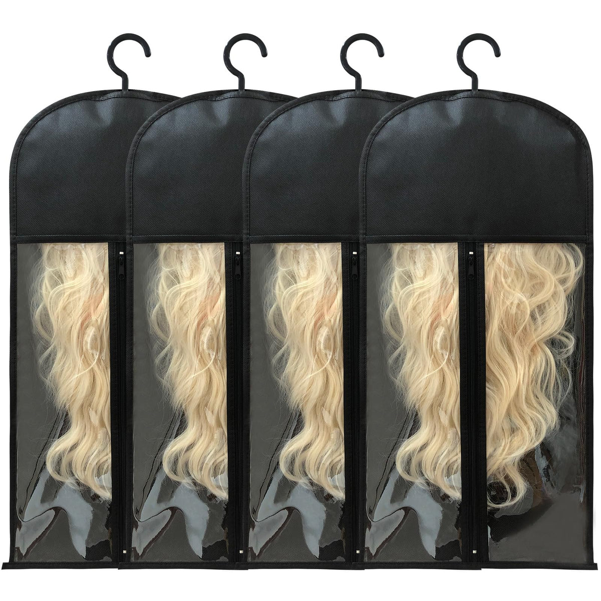 Jonley wig storage bags and hangers ensemble keeps wigs organized and ready