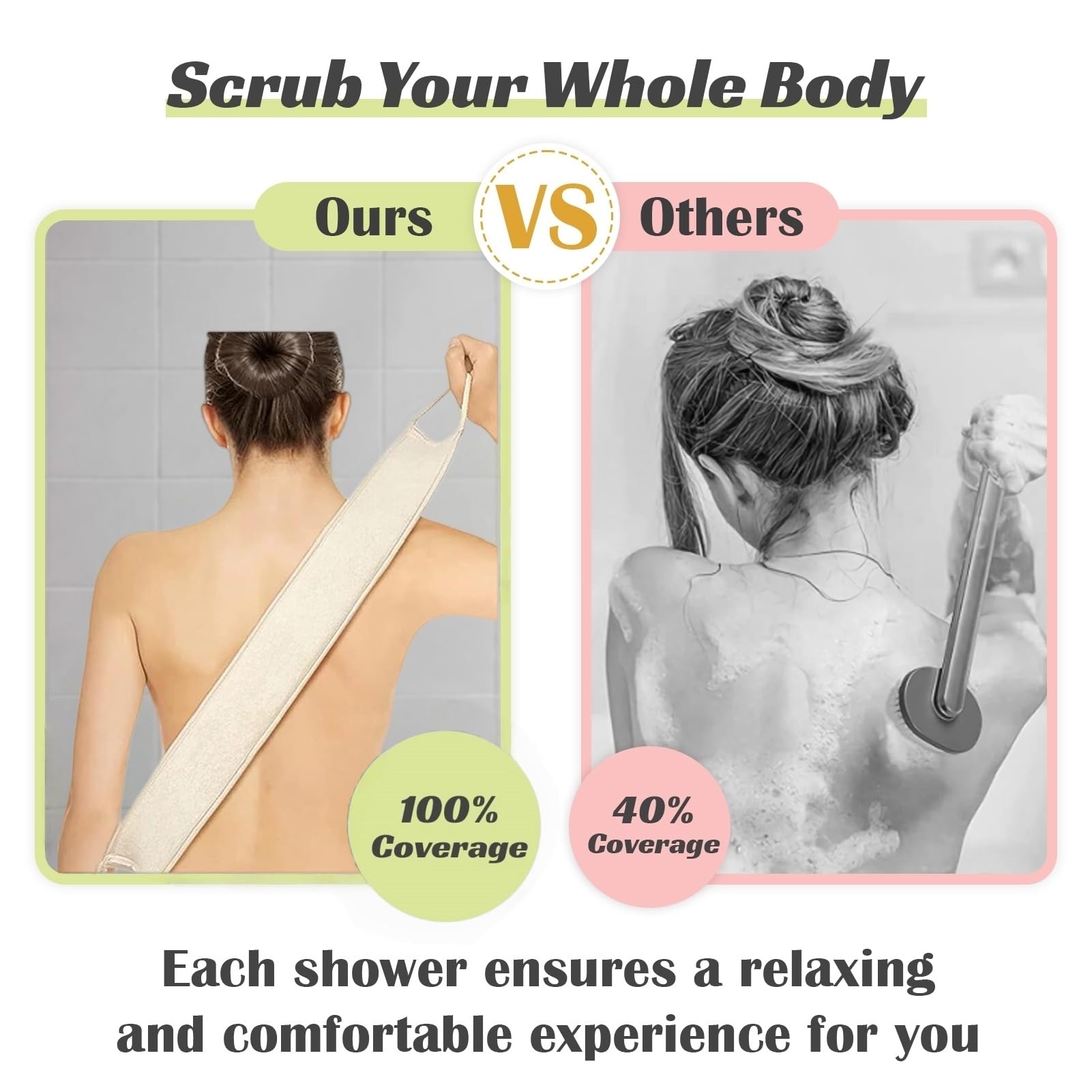 Jopplim loofah towel fabric close-up shows soft exfoliation for gentle skin care.