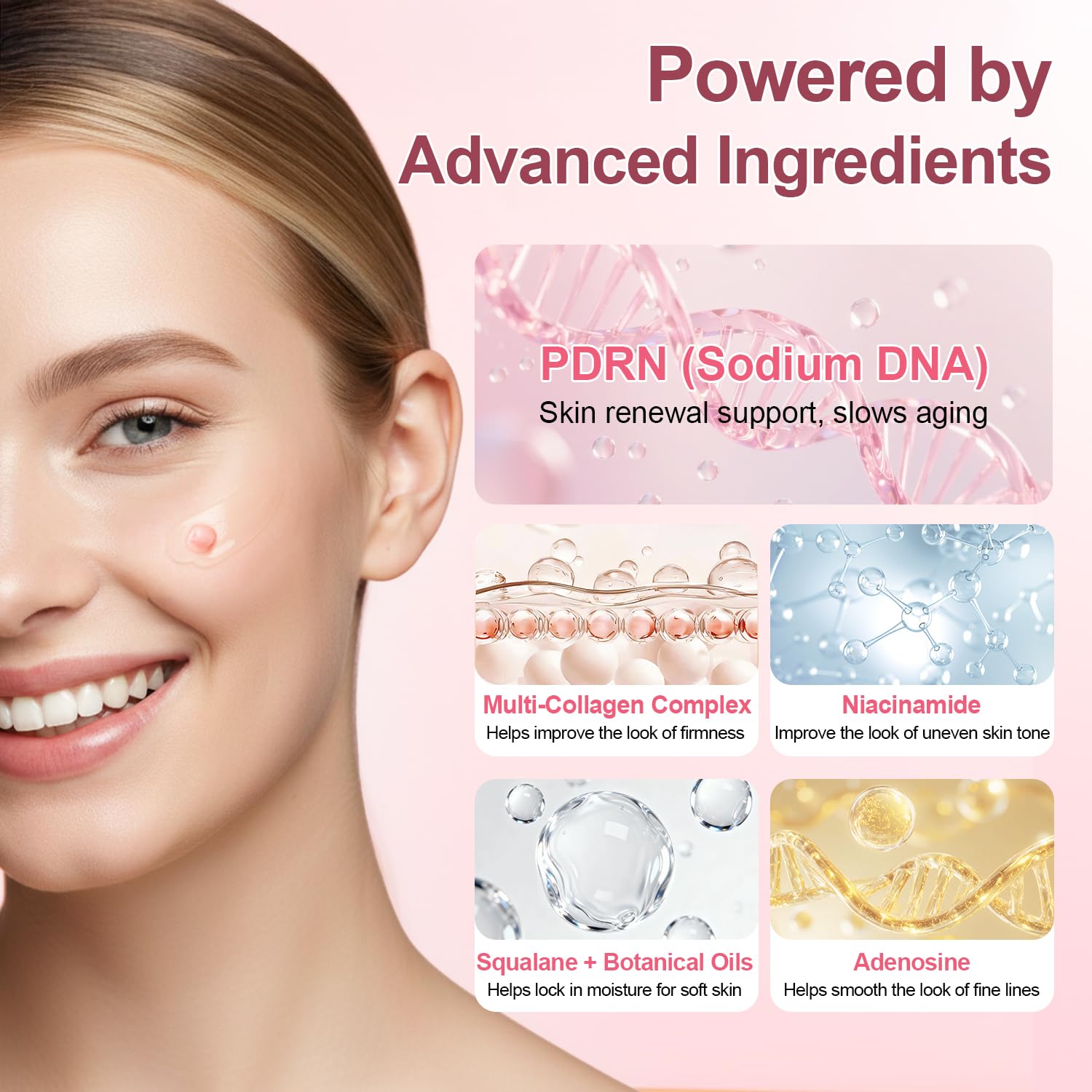 ADN de salmón PDRN: tecnología para fortalecer la barrera cutánea en la crema.