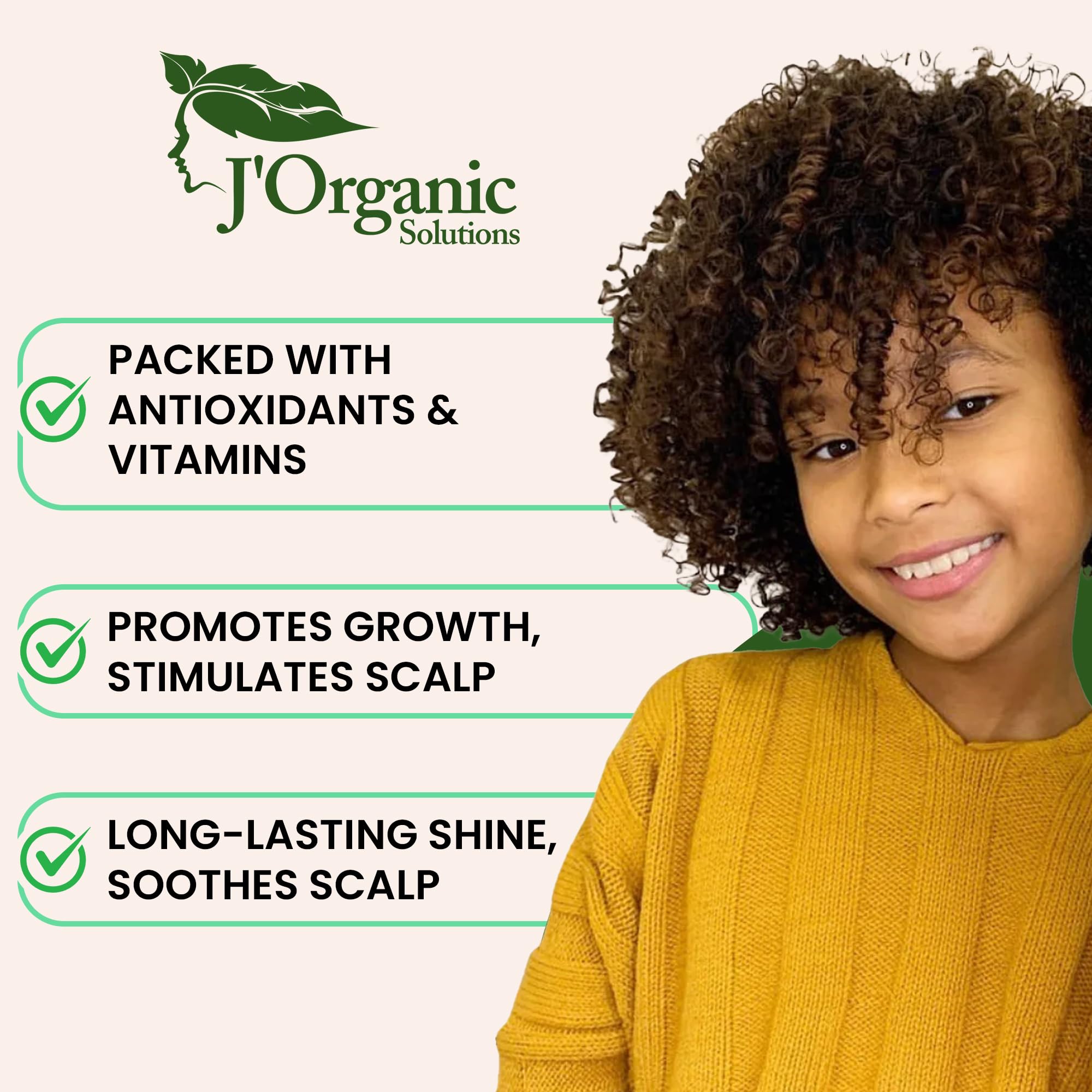 Aceites nutritivos ricino y almendras en J'Organic Solutions para cabello infantil