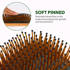 Jorplixy cushion brush with ventilation for gentle glide.