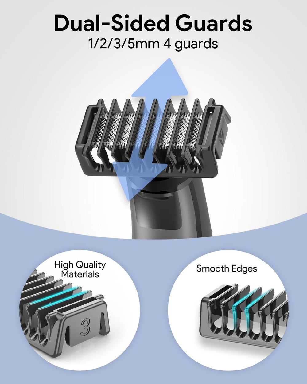Jorvex Guide Guards 5mm comb for longer beard shaping.