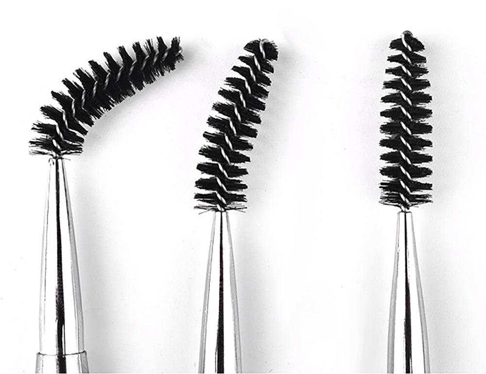 JOSALINAS eyebrow brush applicator in pink for even product distribution and defined arches.