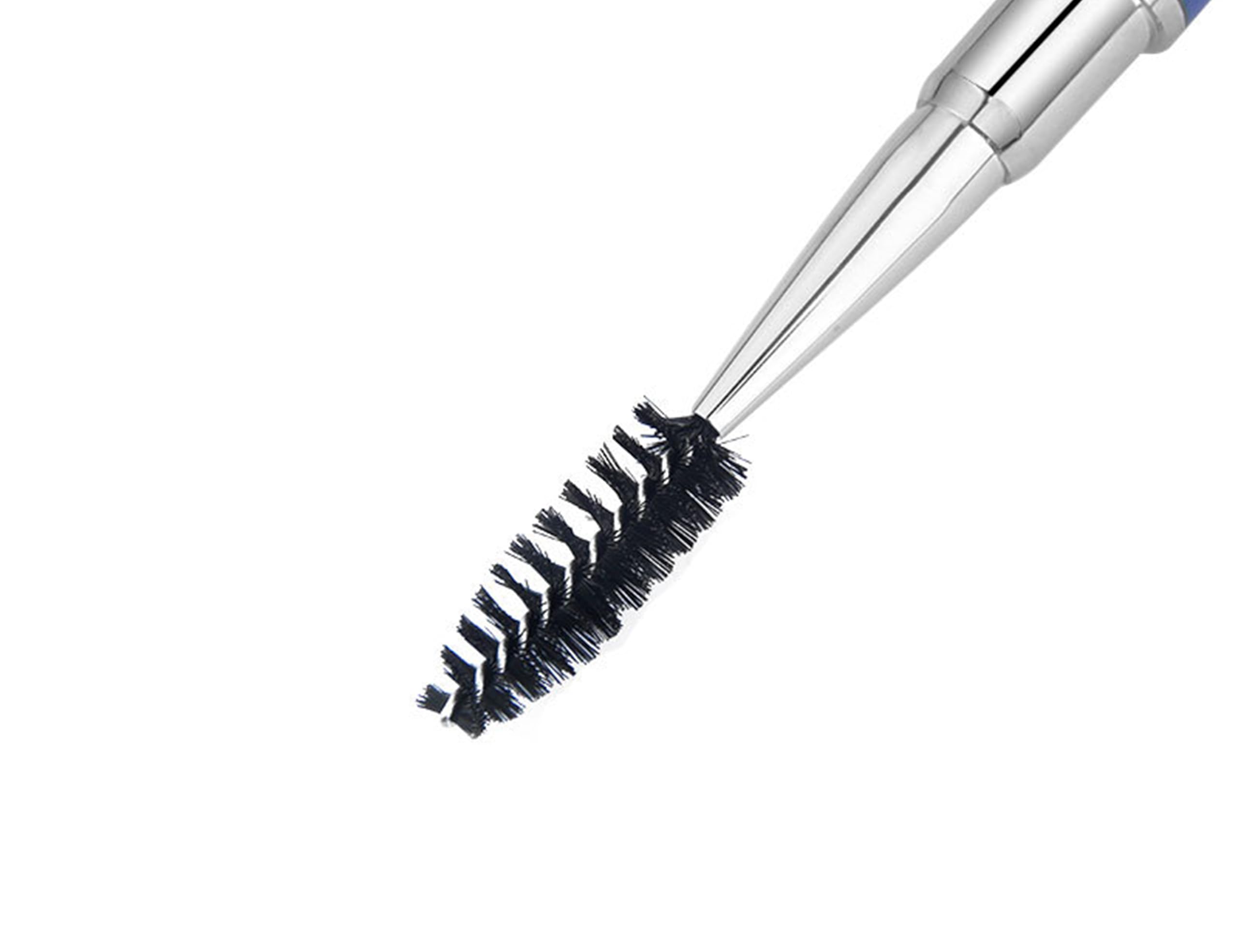 JOSALINAS eyelash spoolie brush in pink for gentle grooming of lashes and brows.