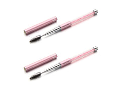 JOSALINAS mascara brush with pink cap enables precise lash application on the go.