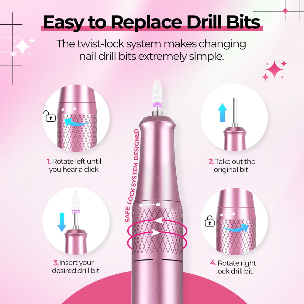 JOSGLOI 12-piece bit set enables grinding, carving, and polishing tasks.