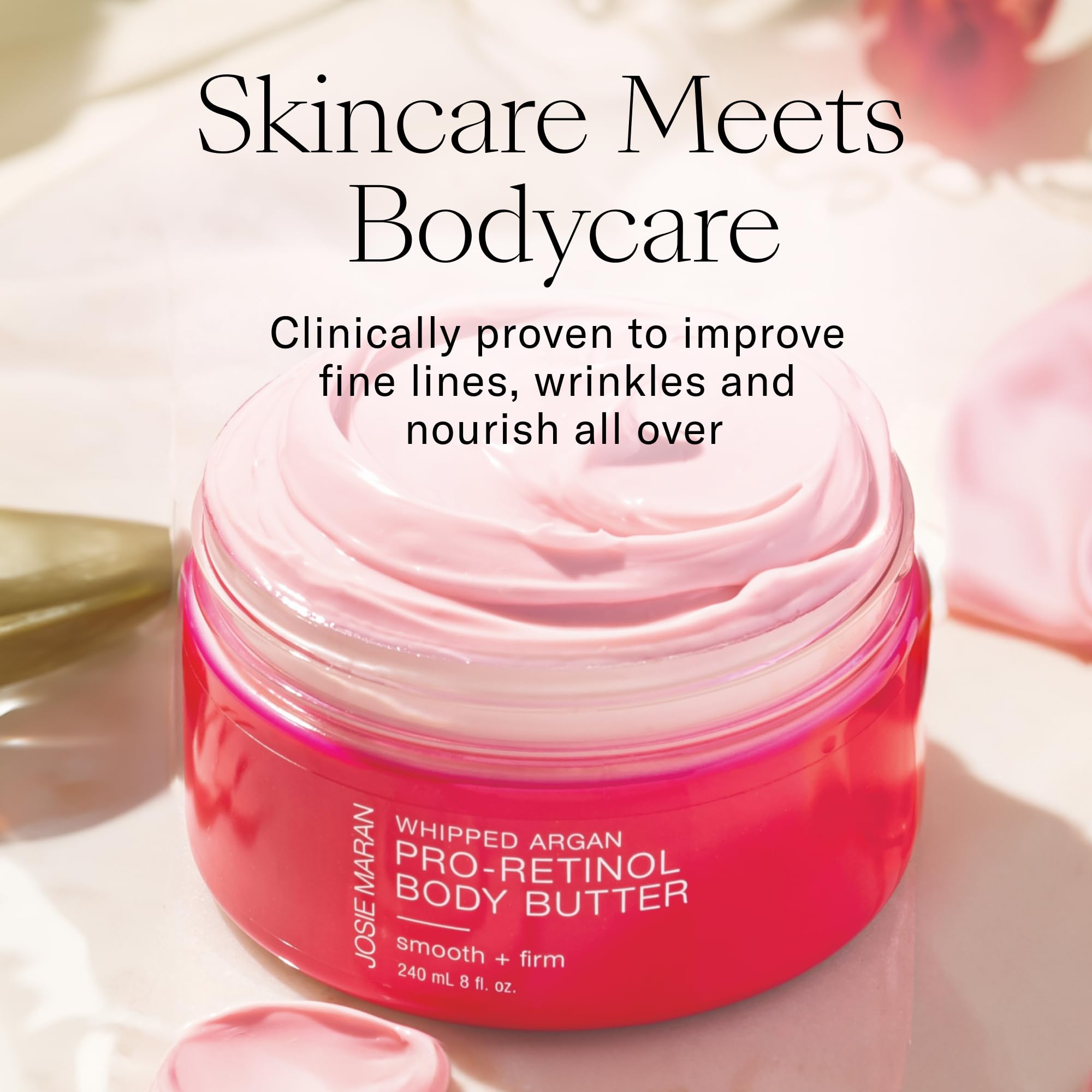 Josie Maran air whipped cream texture demonstrates smooth glide for everyday hydration