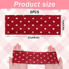 Josojoou vibrant polka-dot headband enhances any hairstyle.