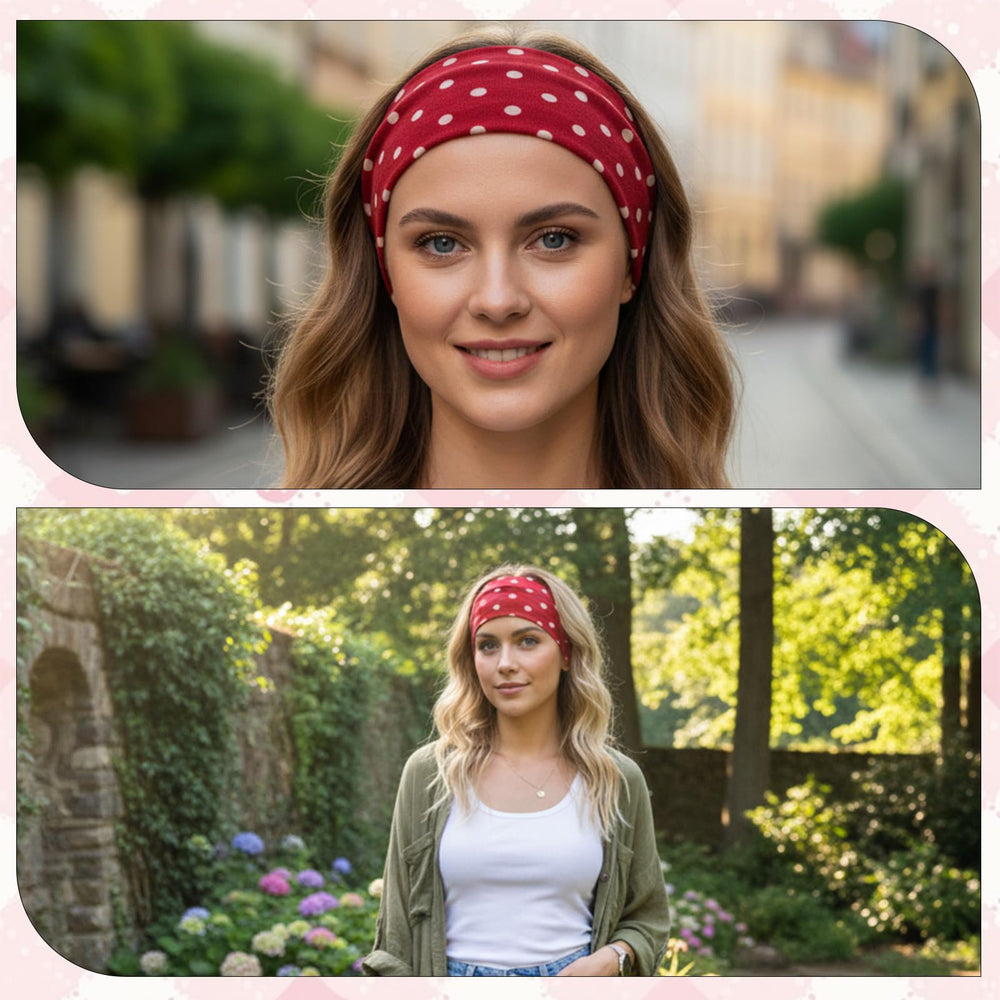 Josojoou yoga and workout headband ideal for active wear.