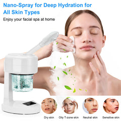 JOSTZHXIN 360° rotating nozzle enables full-face steam coverage.