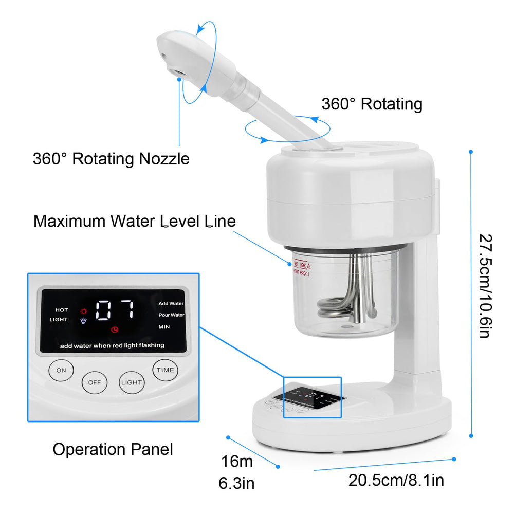 JOSTZHXIN extendable-arm steamer with 360° nozzle for customizable sessions.