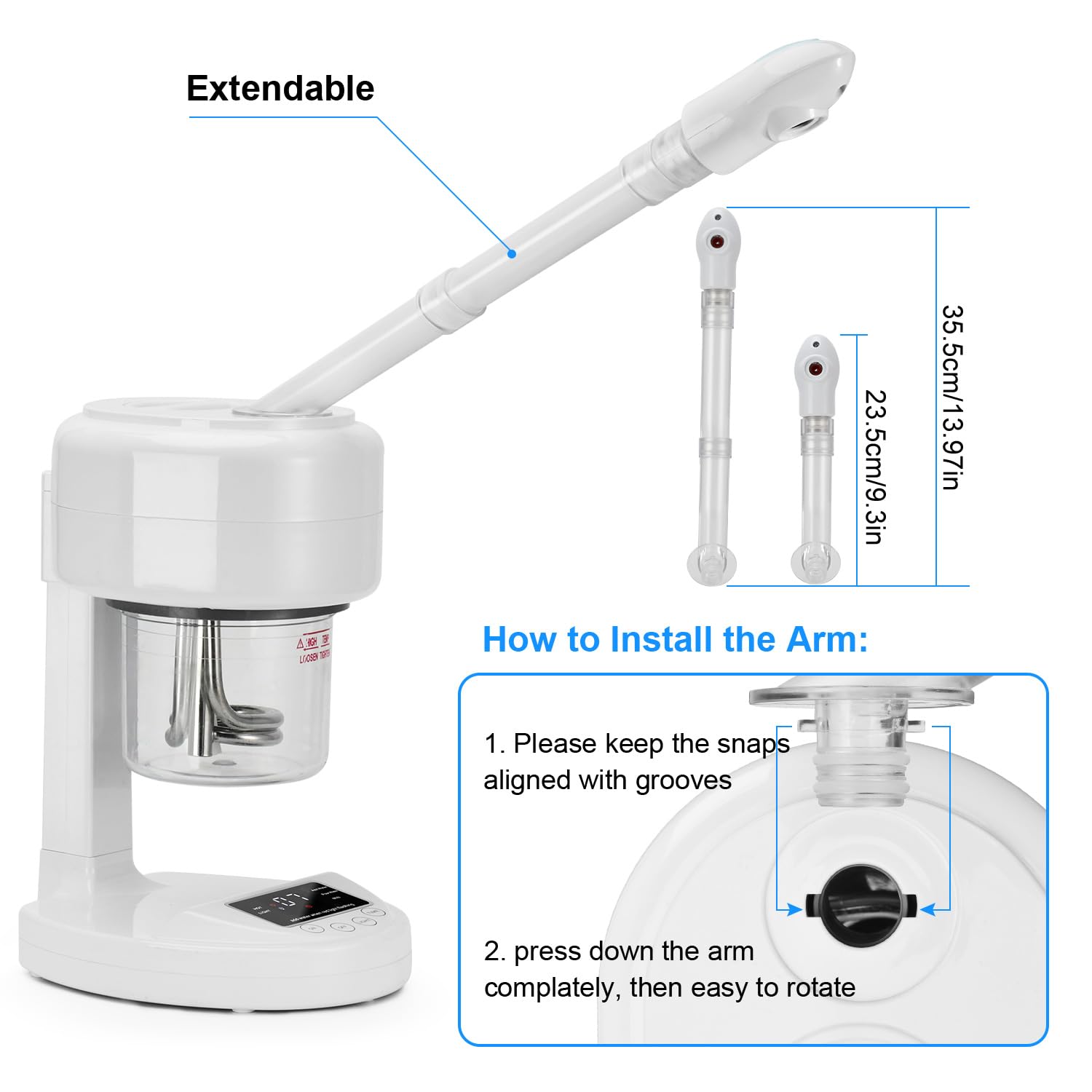JOSTZHXIN portable spa steamer designed for home and travel use.