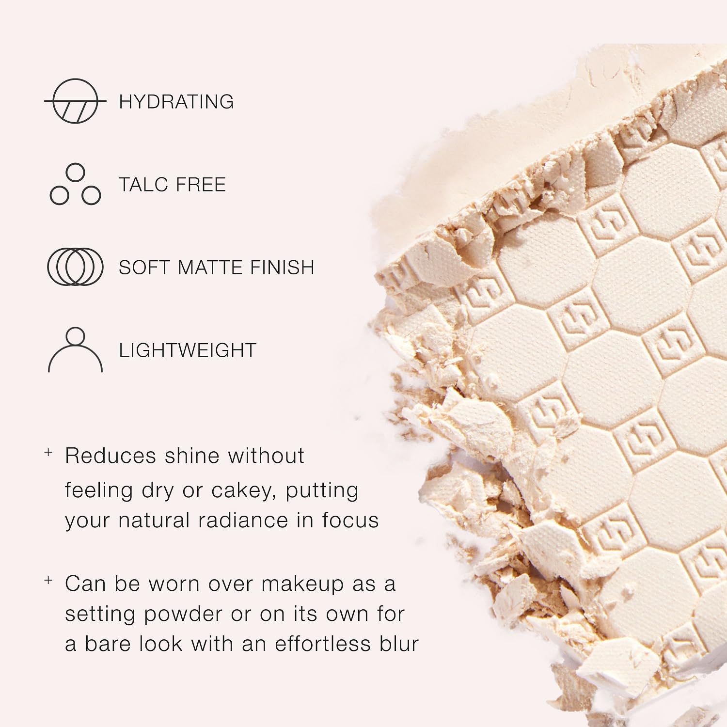 Jouer Soft Focus aplicación con brocha para fijar base y difuminar.