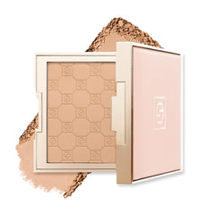 Jouer Soft Focus Hydrate & Setting Powder bottle showing silky matte finish on skin for blur and set