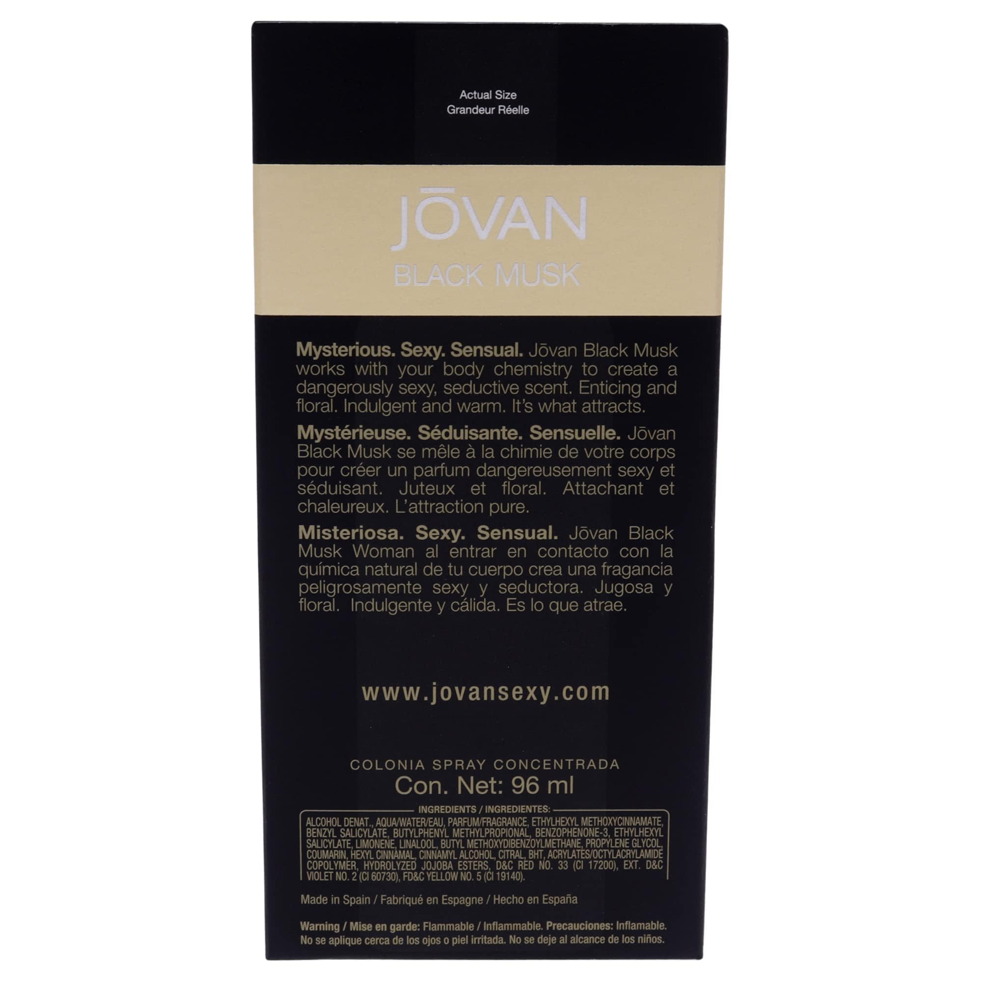 Lifestyle image showcasing Jovan Black Must for night out