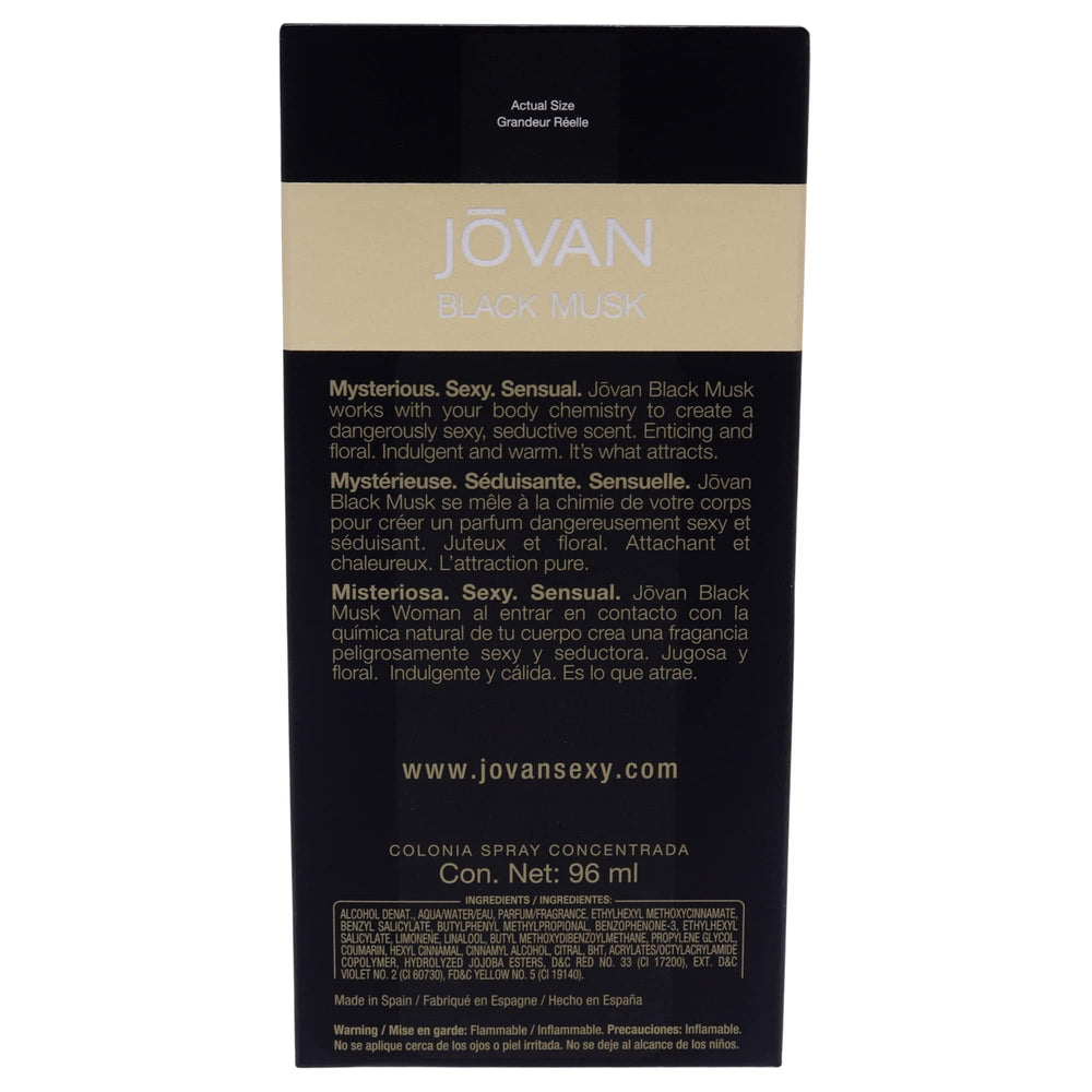 Lifestyle image showcasing Jovan Black Must for night out