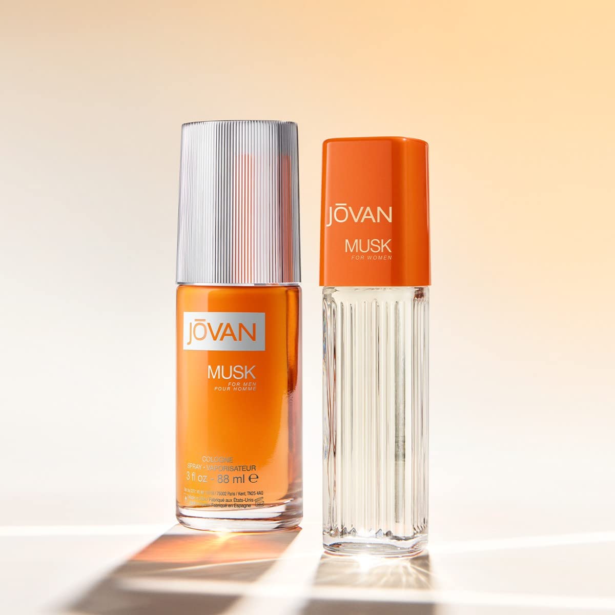 Jovan Musk for Men application spray in hand for easy daily wear