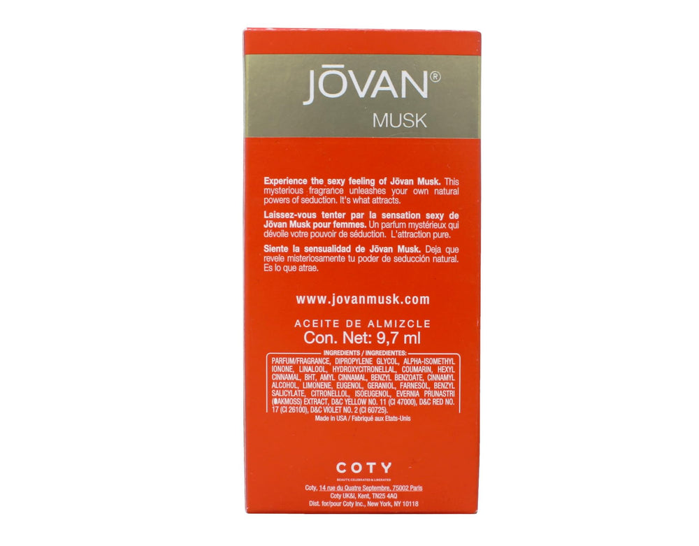 Jovan Musk Oil cap close-up for quick fragrance access