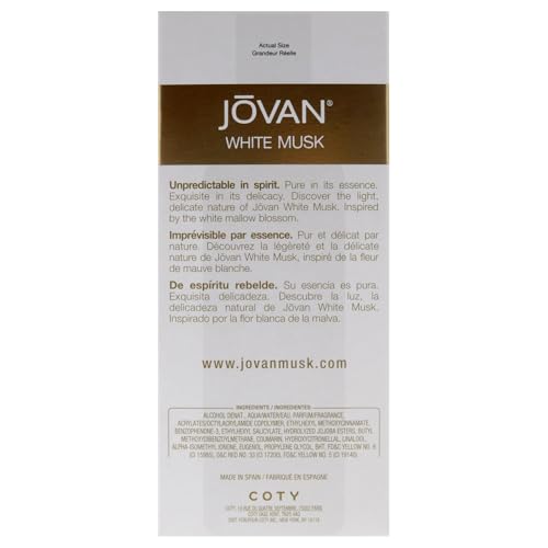 Jovan White Musk application test on skin.