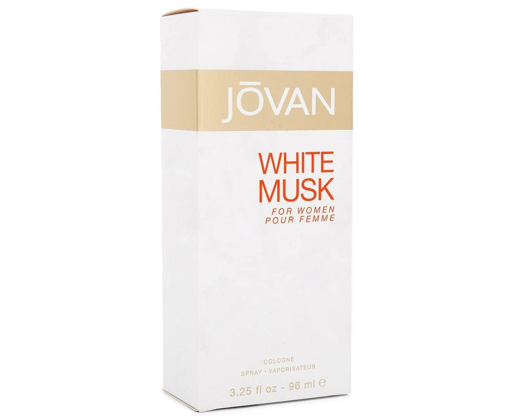 Jovan White Musk packaging, gift-ready presentation.