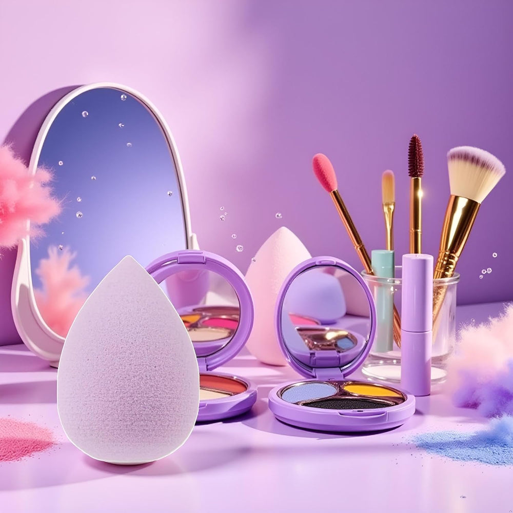 Jowxsx concealer-blending mini sponge for precise under-eye coverage.