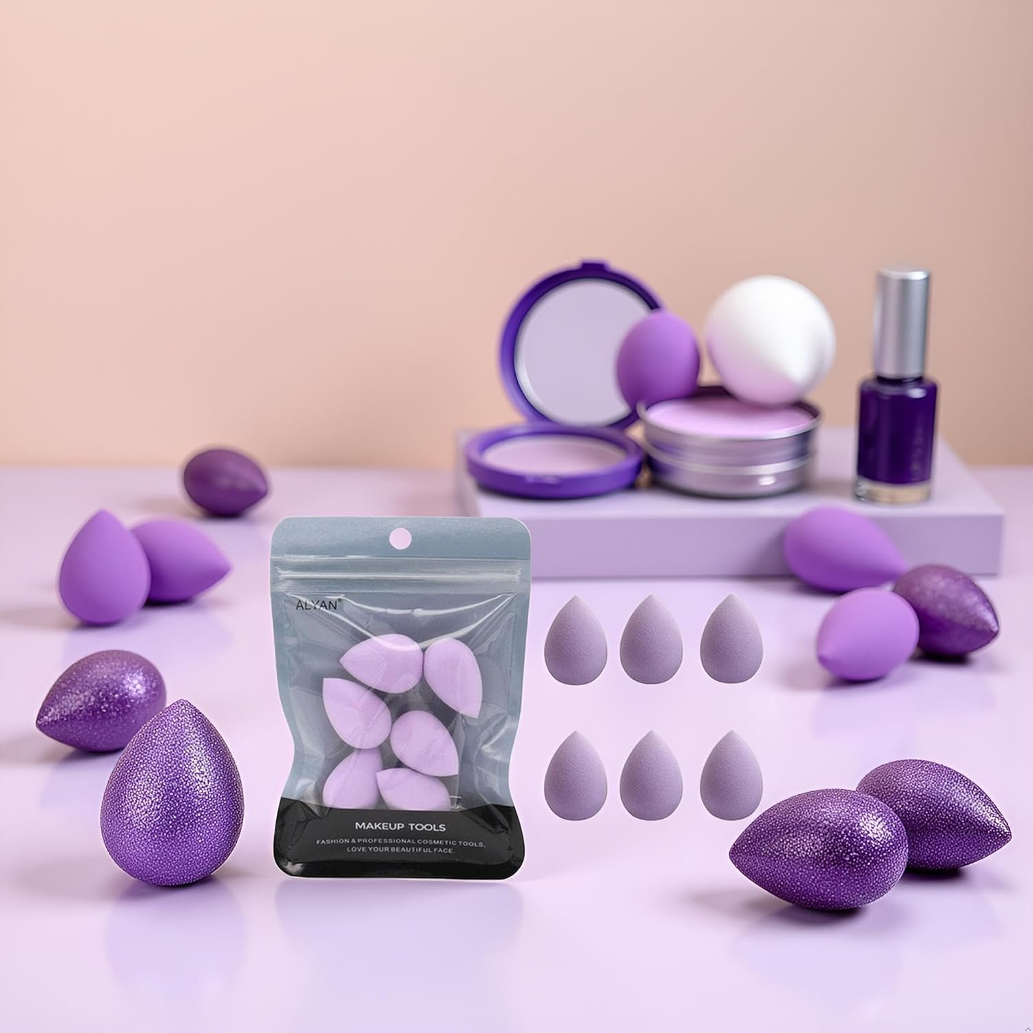 Jowxsx ergonomic multi-edge sponge for targeted shaping and blending.