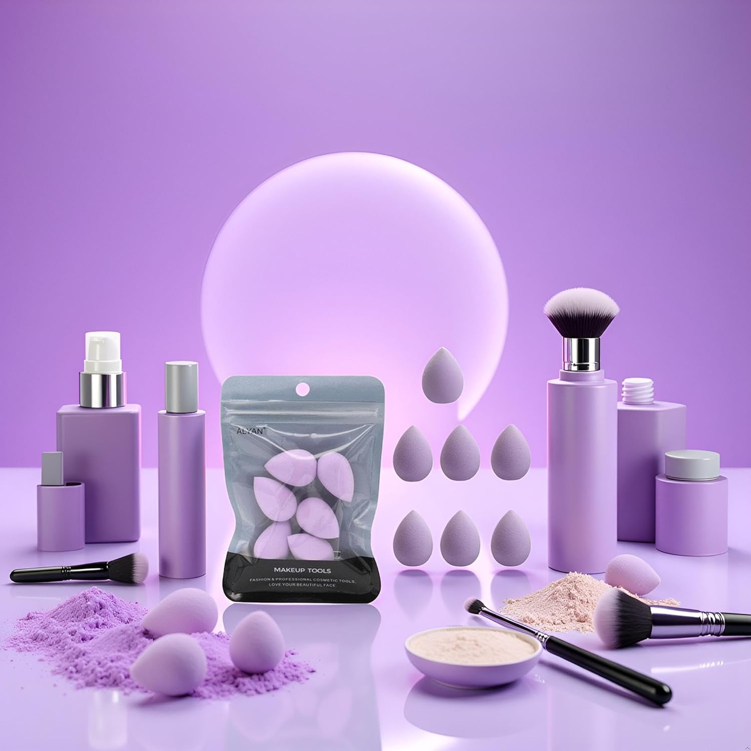 Jowxsx eye-shadow blending mini sponge for defined lid color.