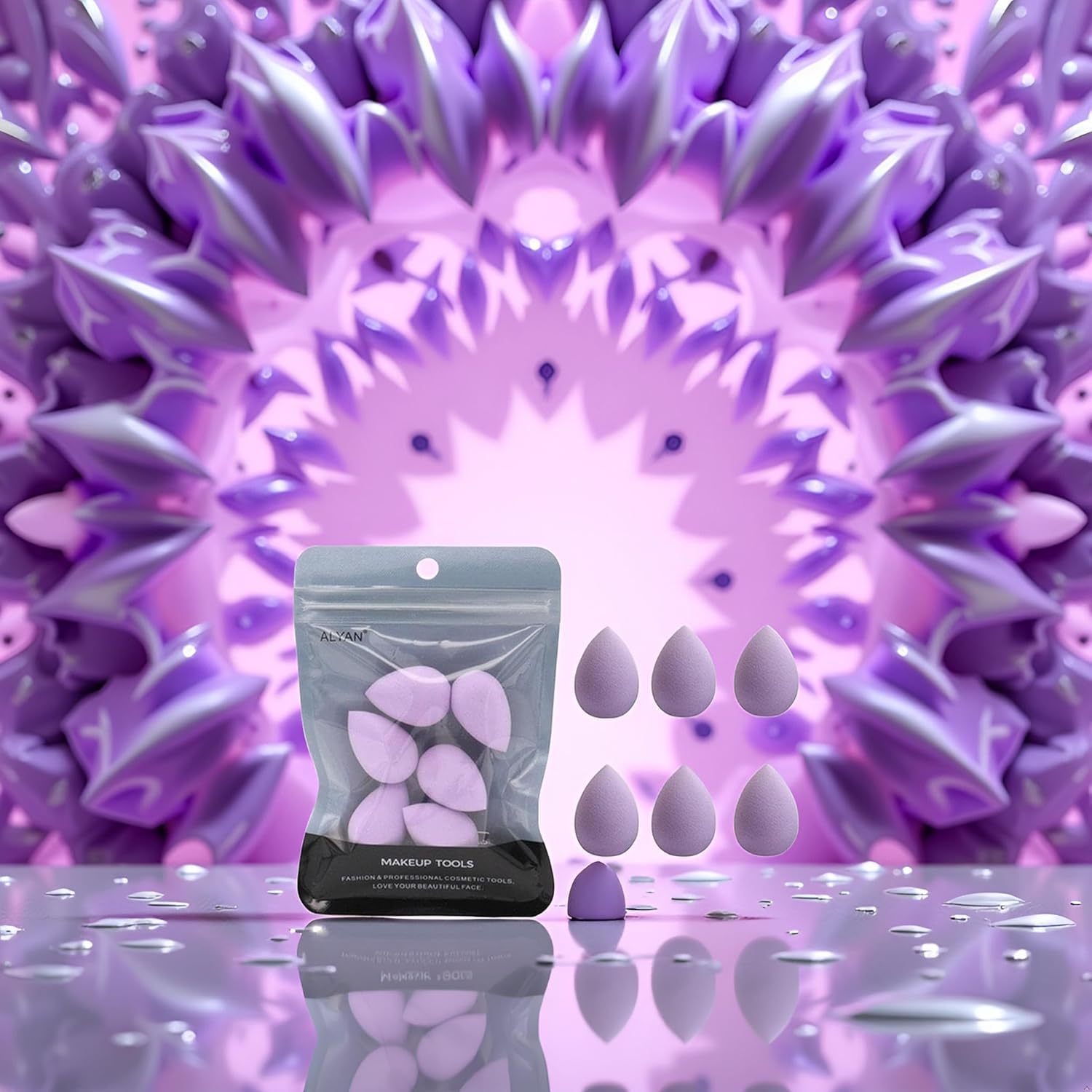 Jowxsx travel-friendly mini sponges fit in makeup bags.