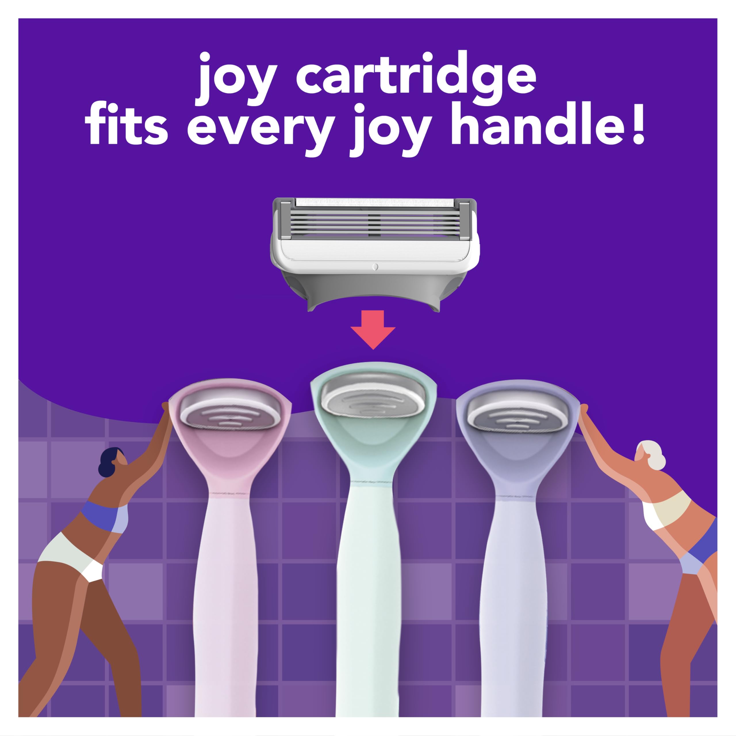 JOY cartridge fits every JOY handle for easy color-matched customization.
