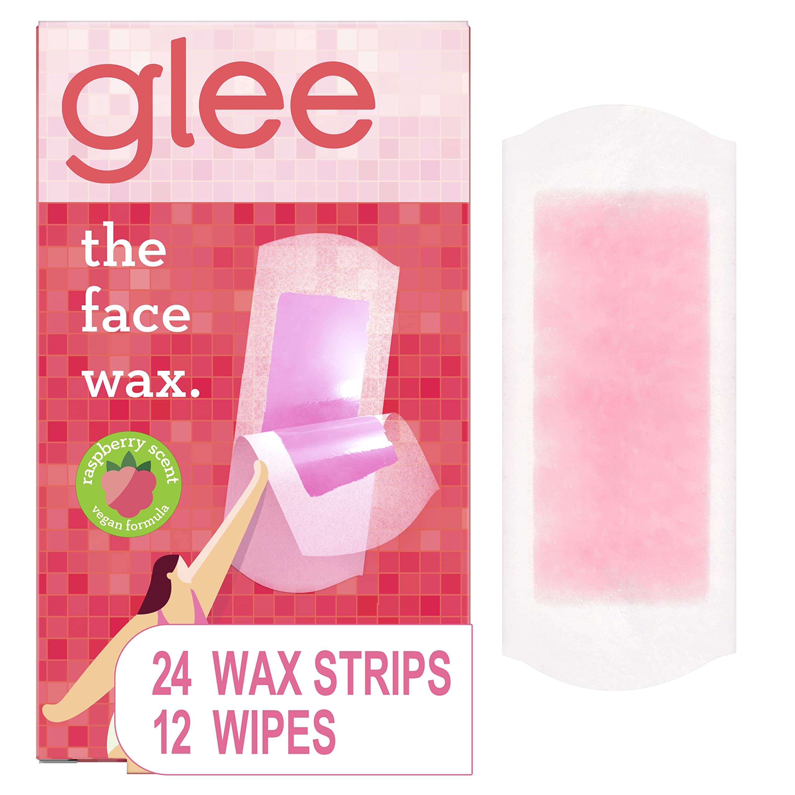 JOY Glee face wax strip pack for easy at-home hair removal.
