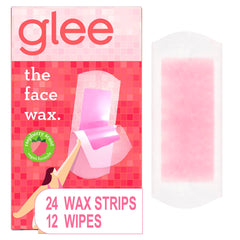 JOY Glee face wax strip pack for easy at-home hair removal.